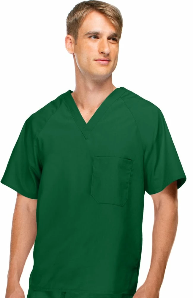 AllHeart Clearance Men's V-Neck Solid Scrub Top 3 AllHeart Clearance Men's V-Neck Solid Scrub Top