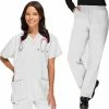Clearance Basics By Allheart Women's V-Neck Scrub Top & Elastic Waist Scrub Pant Set 1 Clearance Basics By Allheart Women's V-Neck Scrub Top & Elastic Waist Scrub Pant Set -Cherokee Shop 1 ah b4set clearance 650