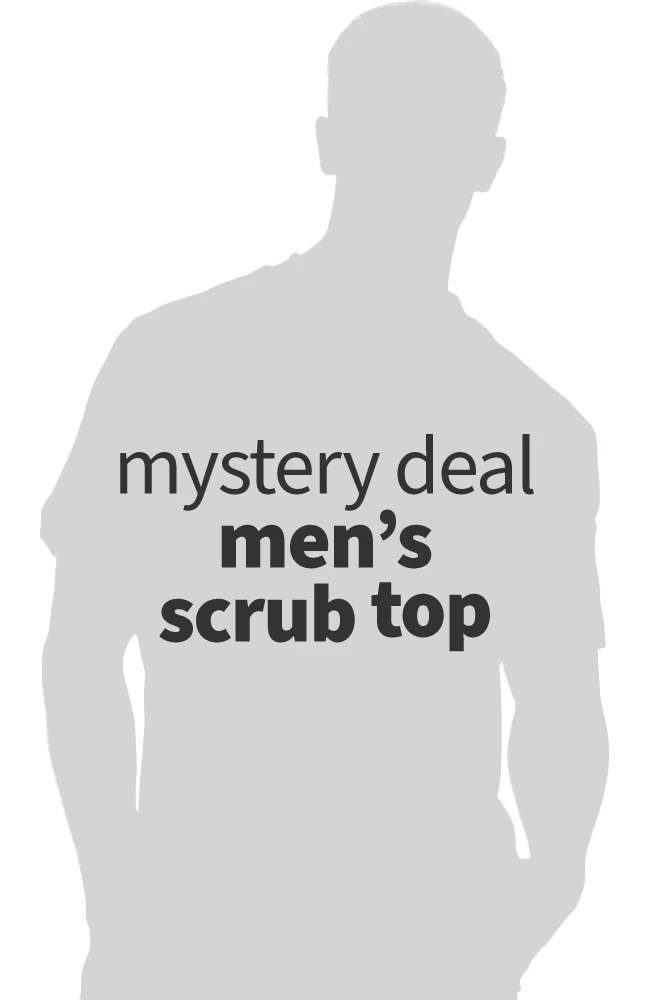 AllHeart Men's Solid Scrub Top 3 AllHeart Men's Solid Scrub Top