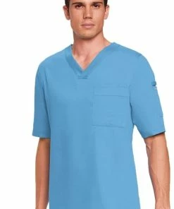 Grey's Anatomy Clearance Men's 3-Pocket V-Neck Solid Scrub Top