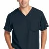 Grey's Anatomy Clearance Men's Ascend V-Neck Solid Scrub Top 2 Grey's Anatomy Clearance Men's Ascend V-Neck Solid Scrub Top -Cherokee Shop 1 bc 0118 clearance905 650