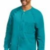 Grey's Anatomy Clearance Men's Snap Front Raglan Sleeve Solid Scrub Jacket -Cherokee Shop 1 bc 0406 clearance 650