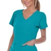 Grey's Anatomy Clearance Women's Mock Wrap Solid Scrub Top -Cherokee Shop 1 bc 2130 clearance 650
