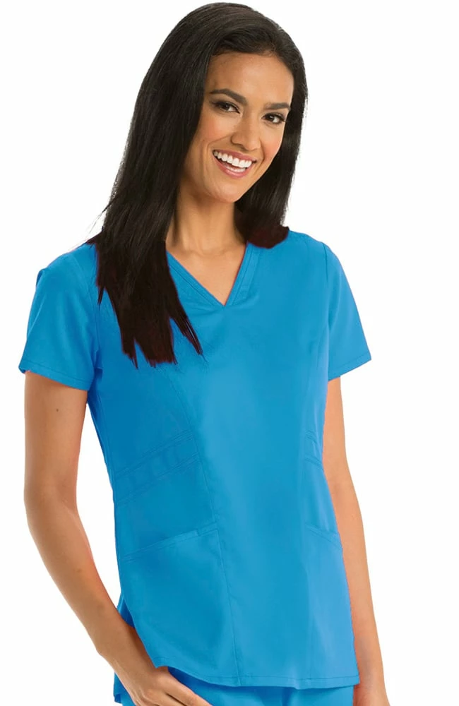 Grey's Anatomy Clearance Women's V-Neck Solid Scrub Top 3 Grey's Anatomy Clearance Women's V-Neck Solid Scrub Top