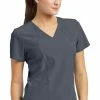 Barco One Clearance Women's V-Neck Solid Scrub Top 2 Barco One Clearance Women's V-Neck Solid Scrub Top -Cherokee Shop 1 bc 5105 clearance 650