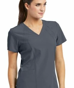 Barco One Clearance Women's V-Neck Solid Scrub Top