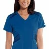 Grey's Anatomy Women's Moto Inspired Solid Scrub Top -Cherokee Shop 1 bc git033 650