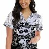 Grey's Anatomy Women's Petal Party Print Scrub Top 1 Grey's Anatomy Women's Petal Party Print Scrub Top -Cherokee Shop 1 bc gnt030 printplp 650