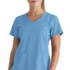 Grey's Anatomy Women's Serena V-Neck Solid Scrub Top -Cherokee Shop 1 bc grst045 650