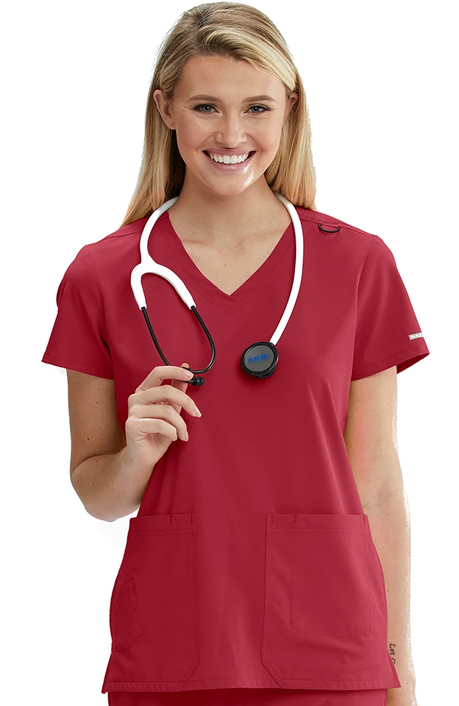 Skechers Women's Focus Solid Scrub Top 3 Skechers Women's Focus Solid Scrub Top