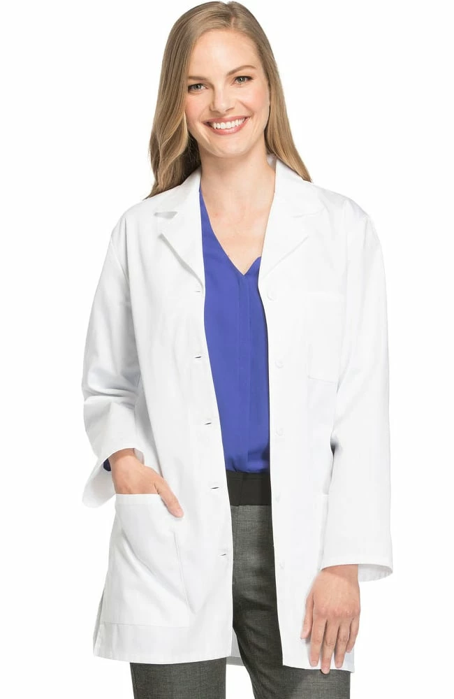 Cherokee Women's Notched Lapel 32" Lab Coat 3 Cherokee Women's Notched Lapel 32" Lab Coat