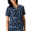 Cherokee Clearance Women's V-Neck 2 Pocket Dots Wonderful Print Scrub Top -Cherokee Shop 1 ck 4700 printclearancedwo 650