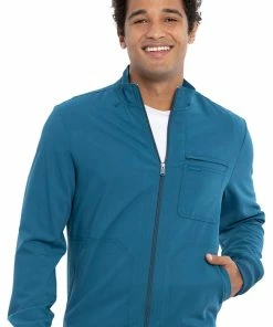 Cherokee Clearance Men's Solid Scrub Jacket