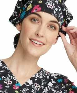 Cherokee Women's Bouffant Scroll For It Print Scrub Hat