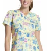 Cherokee Clearance Women's Hey Baby Print Scrub Top -Cherokee Shop 1 ck ck652 printclearancehey 650