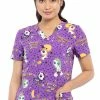 Cherokee Clearance Women's Boo-Nicorn Magic Print Scrub Top -Cherokee Shop 1 ck ck662 printclearanceboi 650