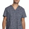 Cherokee Clearance Men's Instrumental Helpers Print Scrub Top 1 Cherokee Clearance Men's Instrumental Helpers Print Scrub Top -Cherokee Shop 1 ck ck691 printclearanceith 650