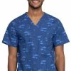 Cherokee Clearance Men's Stay In School Print Scrub Top 2 Cherokee Clearance Men's Stay In School Print Scrub Top -Cherokee Shop 1 ck ck692 printclearancesti 650