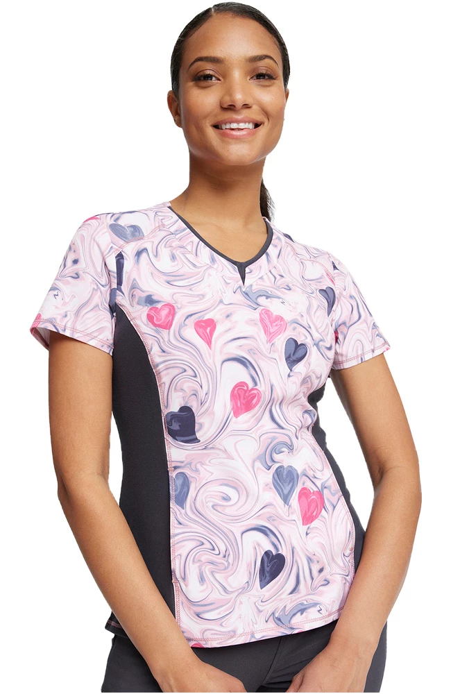 Cherokee Women's Loving Swirls Print Scrub Top 3 Cherokee Women's Loving Swirls Print Scrub Top