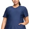 Cherokee Clearance Women's Shirttail Hem Scrub Top -Cherokee Shop 1 ck ck712 clearancenav 650
