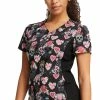 Cherokee Women's Sugar Skull Flutter Print Scrub Top -Cherokee Shop 1 ck ck732 printsgf 650