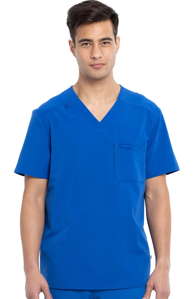 Cherokee Clearance Men's Tuckable Solid Scrub Top 3 Cherokee Clearance Men's Tuckable Solid Scrub Top