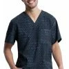 Cherokee Clearance Men's Tri It Out Print Scrub Top 2 Cherokee Clearance Men's Tri It Out Print Scrub Top -Cherokee Shop 1 ck ck920 printclearancetri 650