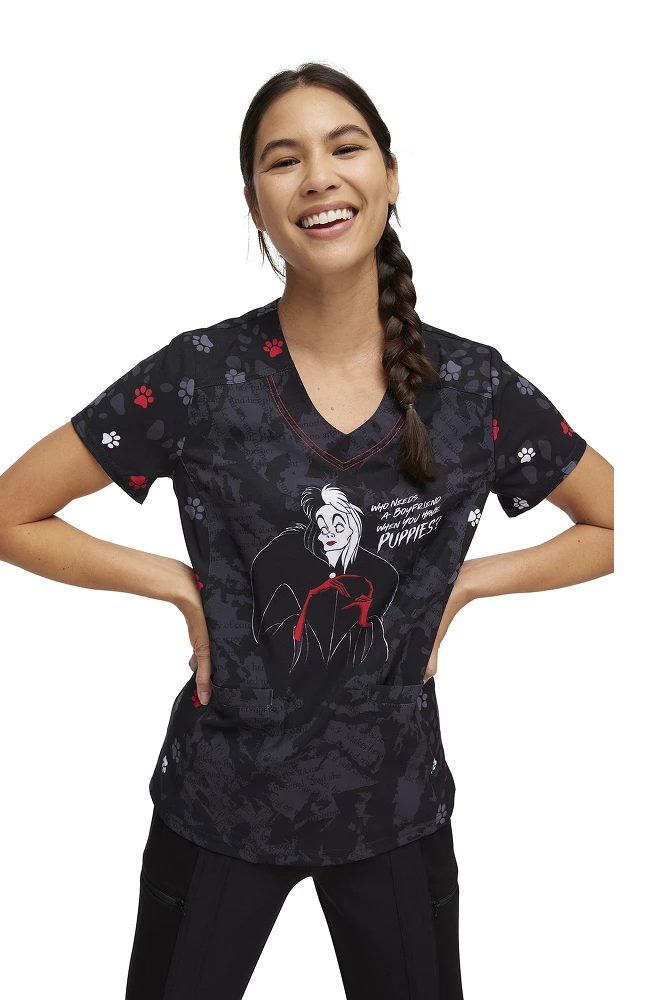 Heartsoul Women's Who Needs You Print Scrub Top 3 Heartsoul Women's Who Needs You Print Scrub Top