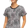 Heartsoul Clearance Women's Forever Wild At Heart Print Scrub Top -Cherokee Shop 1 ck hs800 printclearancefwa 650
