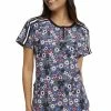 Heartsoul Women's Ditsy Garden Print Scrub Top -Cherokee Shop 1 ck hs831 printdtg 650