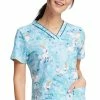 Cherokee Women's Obviously A Unicorn Print Scrub Top 1 Cherokee Women's Obviously A Unicorn Print Scrub Top -Cherokee Shop 1 ck tf610 printfzo 650
