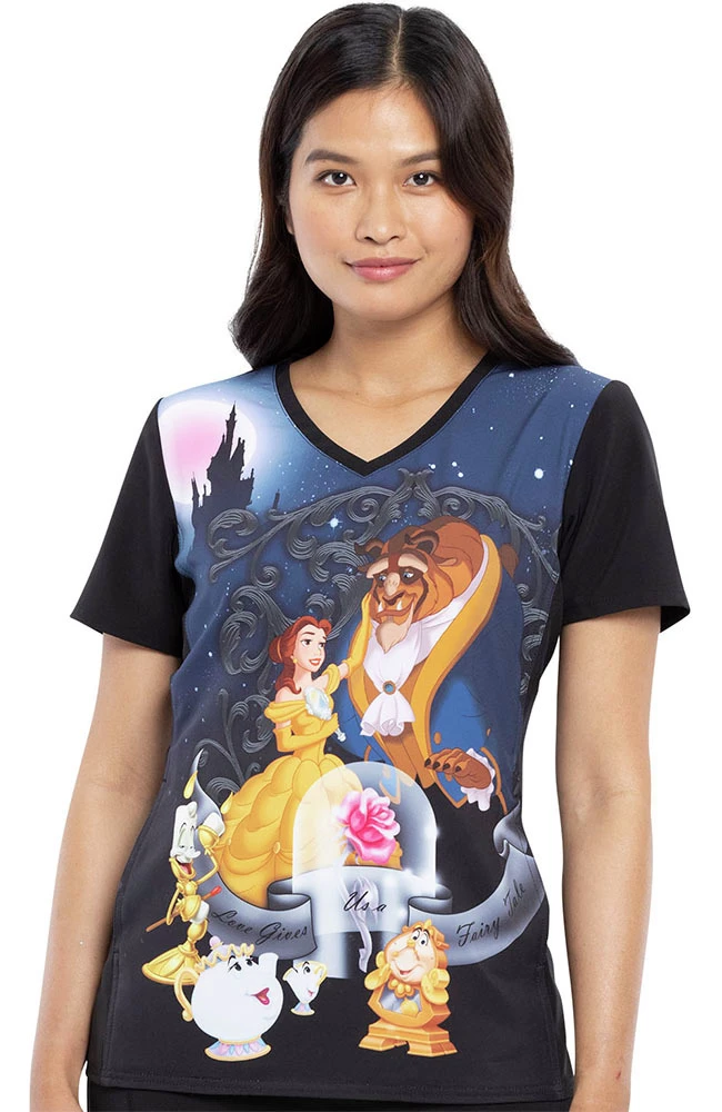 Cherokee Women's The Last Petal Print Scrub Top 3 Cherokee Women's The Last Petal Print Scrub Top