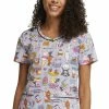 Cherokee Women's Yum Yum Yummy Print Scrub Top 2 Cherokee Women's Yum Yum Yummy Print Scrub Top -Cherokee Shop 1 ck tf633 printtju 650