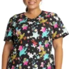 Cherokee Clearance Women's Stars Of Sesame Print Scrub Top -Cherokee Shop 1 ck tf659 printclearanceswo 650