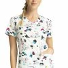Cherokee Clearance Women's Spots Print Scrub Top -Cherokee Shop 1 ck tf666 printclearancedap 650