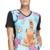 Cherokee Clearance Women's Scooby Sunshine Print Scrub Top -Cherokee Shop 1 ck tf678 printclearancesdi 650