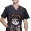 Cherokee Clearance Men's V-Neck Disney Pixar Coco Print Scrub Top 2 Cherokee Clearance Men's V-Neck Disney Pixar Coco Print Scrub Top -Cherokee Shop 1 ck tf700 printclearancecco 650