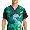 Cherokee Clearance Men's Jungle Nights Print Scrub Top 2 Cherokee Clearance Men's Jungle Nights Print Scrub Top -Cherokee Shop 1 ck tf708 printclearancejwu 650