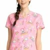 Cherokee Clearance Women's Hello Kitty Sunshine Print Scrub Top -Cherokee Shop 1 ck tf770 printclearancehko 650