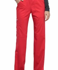 Cherokee Workwear Clearance Women's Elastic Waistband Cargo Pull-On Scrub Pant