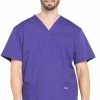 Cherokee Workwear Clearance Men's V-Neck Utility Solid Scrub Top -Cherokee Shop 1 ck ww695 clearance 650