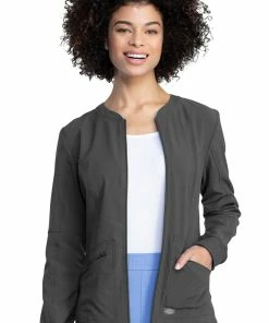 Dickies Clearance Women's Warm Up Solid Scrub Jacket