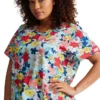 Dickies Women's Blooms So Retro Print Scrub Top -Cherokee Shop 1 di dk616 printbos 650