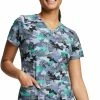 Dickies Women's V-Neck Tough Love Print Scrub Top -Cherokee Shop 1 di dk616 printtgl 650