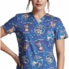 Dickies Clearance Women's Roo-Ting For You Print Scrub Top -Cherokee Shop 1 di dk704 printclearancertf 650