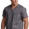 Dickies Clearance Men's Hey There Sport Print Scrub Top -Cherokee Shop 1 di dk725 printclearancehey 650