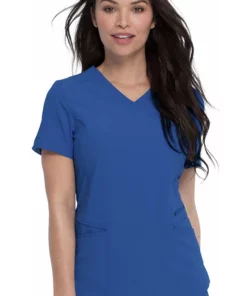 Dickies Clearance Women's Mock Wrap Solid Scrub Top