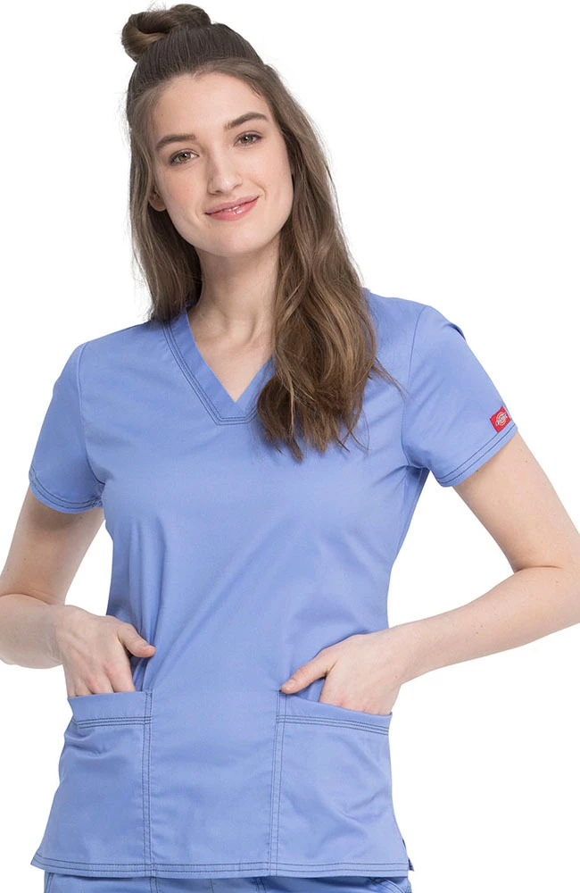 Dickies Clearance Women's V-Neck Solid Scrub Top 3 Dickies Clearance Women's V-Neck Solid Scrub Top