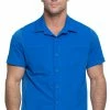 Dickies Men's Button Front Polo Shirt -Cherokee Shop 1 di dk820 650
