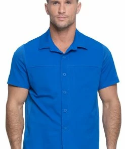 Dickies Men's Button Front Polo Shirt